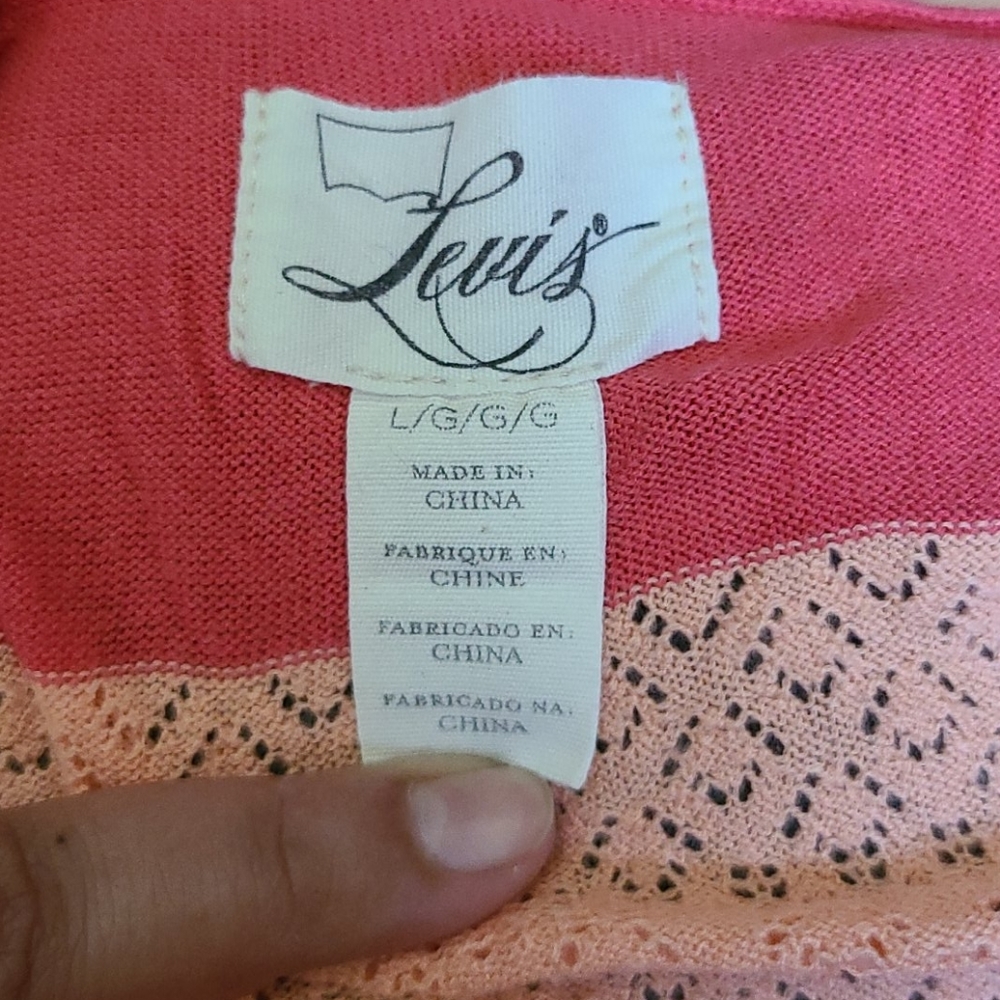 Pink/Salmon Cardigan - Picture 5 of 5